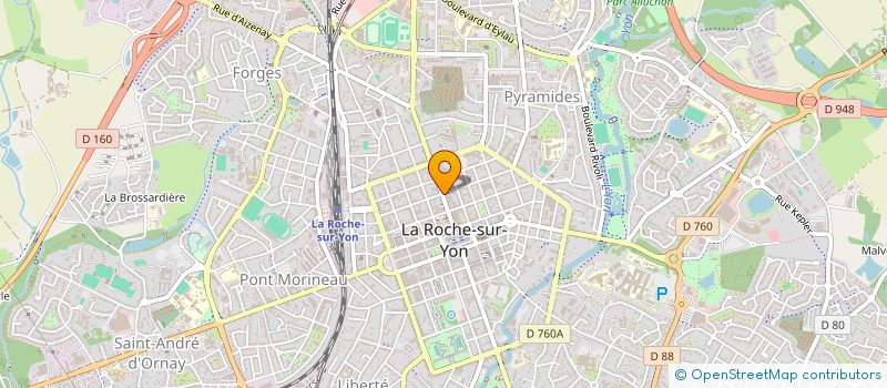 localisation de l'entreprise ICAILANDE à LA ROCHE-SUR-YON