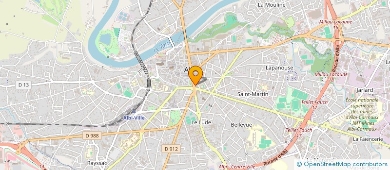 localisation de l'entreprise ICALANA à ALBI