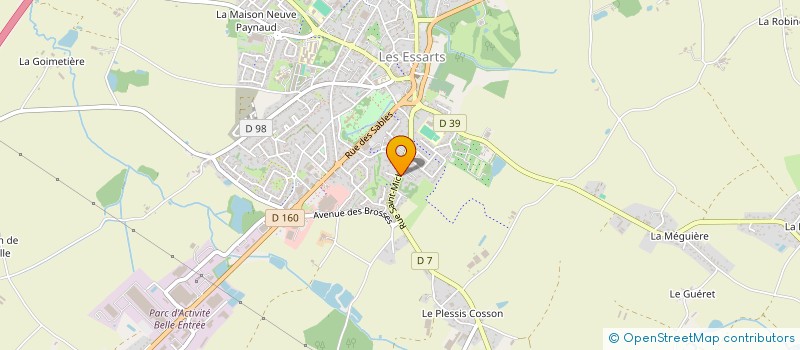 localisation de l'entreprise ICAME  ESSARTS-EN-BOCAGE