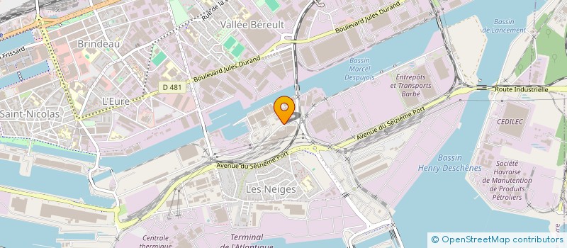 localisation de l'entreprise ICANE  LE HAVRE