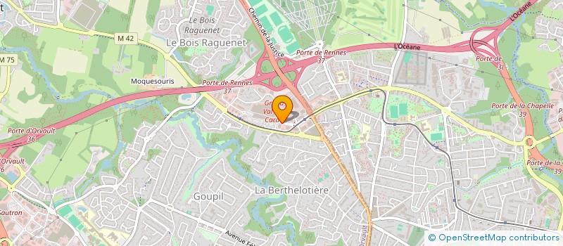 localisation de l'entreprise ICAR à ORVAULT