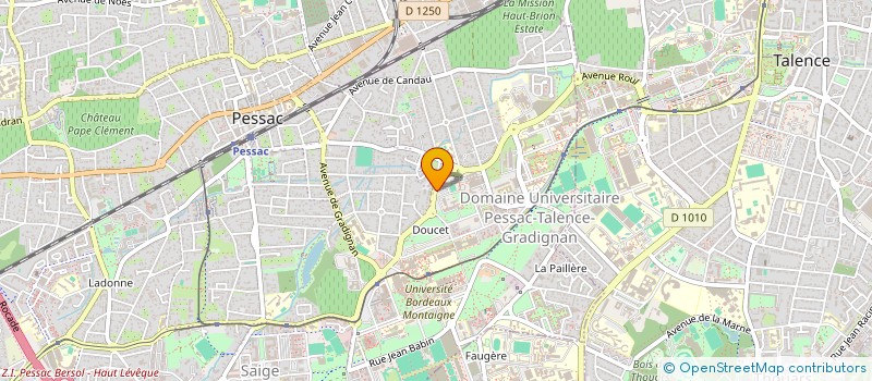 localisation de l'entreprise ICAR  PESSAC