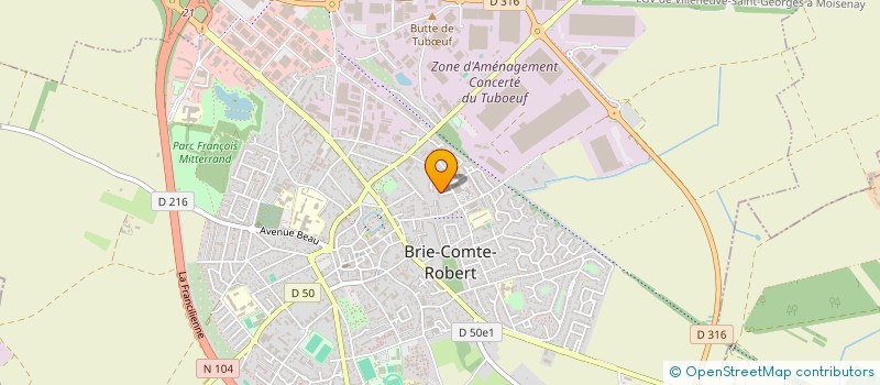 localisation de l'entreprise ICAR  BRIE-COMTE-ROBERT