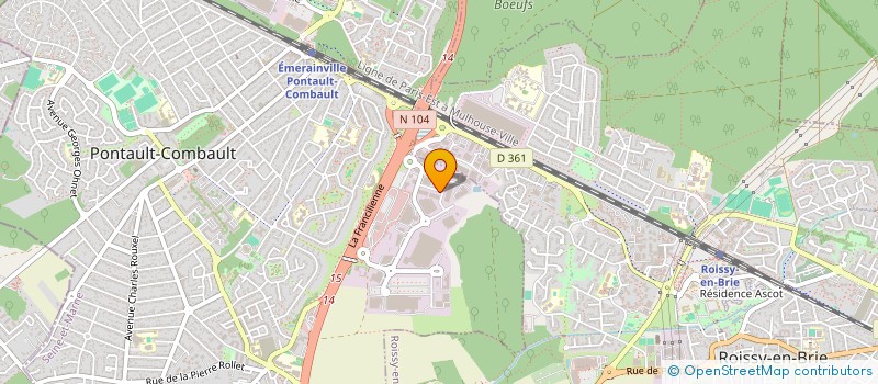 localisation de l'entreprise ICAR CONDENSATEURS FRANCE SARL à PONTAULT-COMBAULT