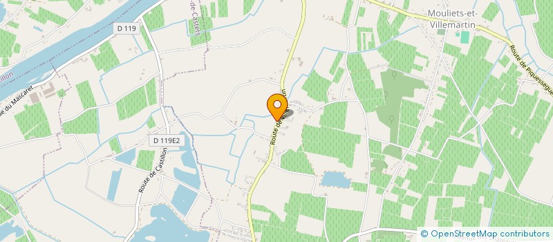 localisation de l'entreprise ICAR INFORMATION CULTURE ANIMATION REUSSIR ENSEMBLE  MOULIETS-ET-VILLEMARTIN