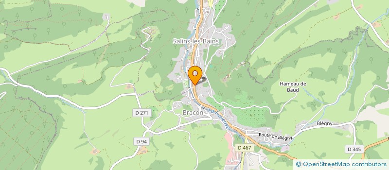 localisation de l'entreprise ICARA  SALINS-LES-BAINS