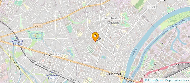 localisation de l'entreprise ICARA RENOV à CHATOU