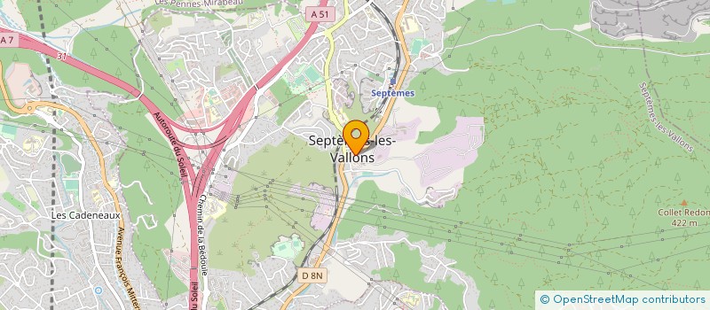 localisation de l'entreprise ICARD à SEPTEMES-LES-VALLONS