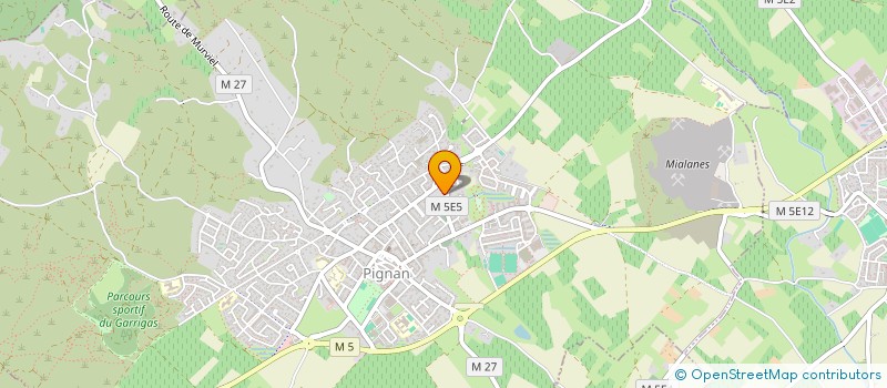 localisation de l'entreprise ICARD EARL  PIGNAN