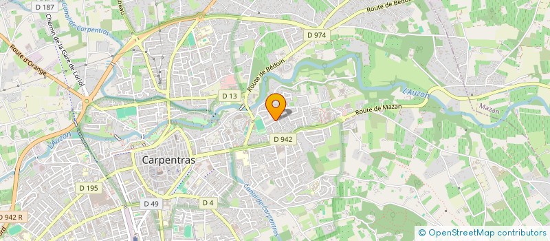 localisation de l'entreprise ICARD MAITRISE D OEUVRE ET ORGANISATION DE TRAVAUX  CARPENTRAS