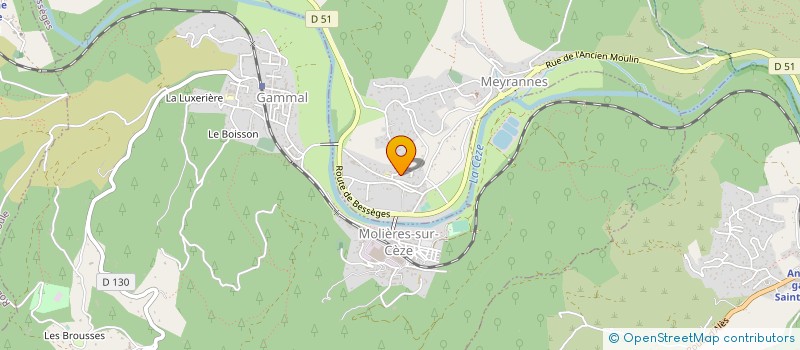 localisation de l'entreprise ICARD MATERIAUX à MEYRANNES