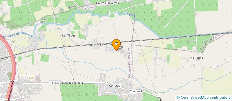 localisation de l'entreprise ICARE 26  SAINT RAMBERT D'ALBON