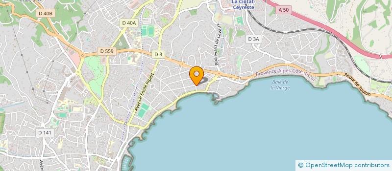 localisation de l'entreprise ICARE à LA CIOTAT