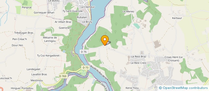 localisation de l'entreprise ICARE à MORLAIX