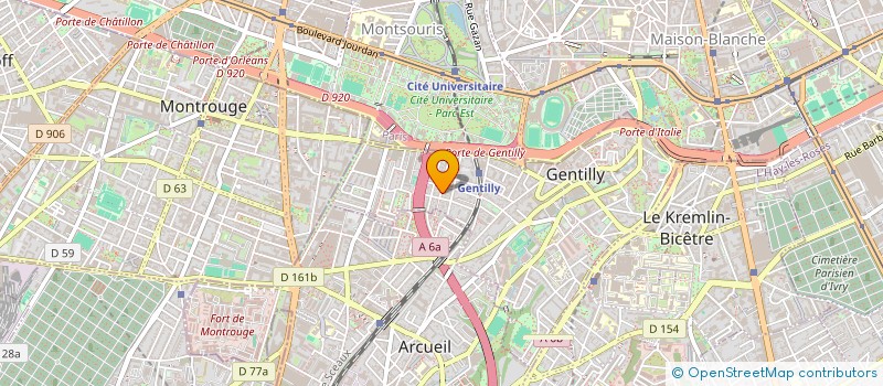 localisation de l'entreprise ICARE à GENTILLY