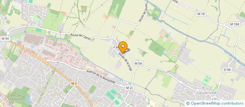 localisation de l'entreprise ICARE à SAINT-ORENS-DE-GAMEVILLE