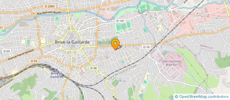 localisation de l'entreprise ICARE à BRIVE-LA-GAILLARDE