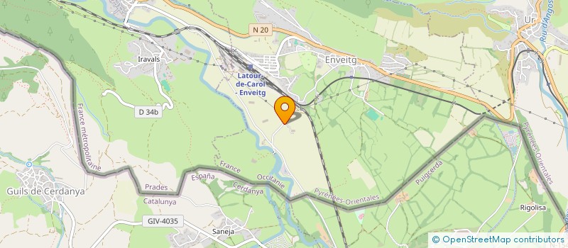 localisation de l'entreprise ICARE  ENVEITG