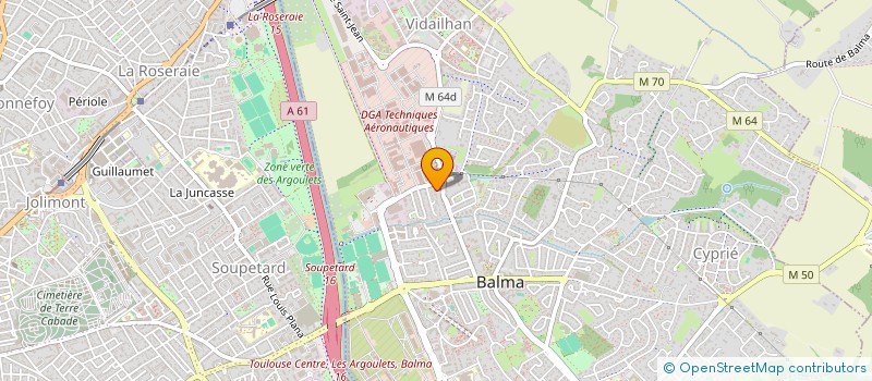 localisation de l'entreprise ICARE à BALMA