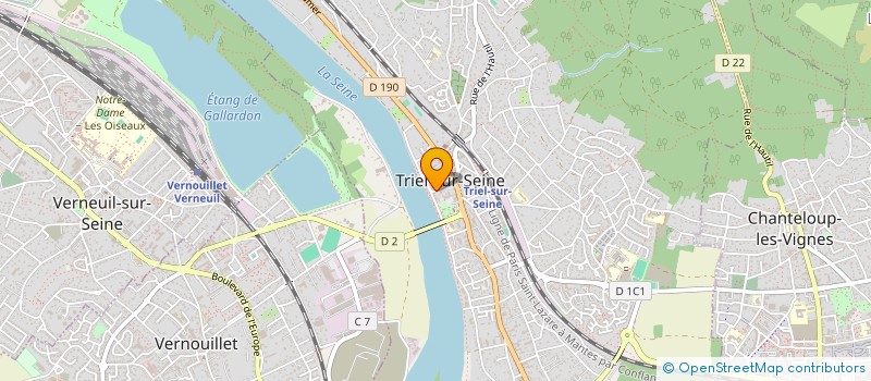 localisation de l'entreprise ICARE  TRIEL-SUR-SEINE