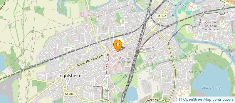 localisation de l'entreprise ICARE INFORMATIQUE  LINGOLSHEIM