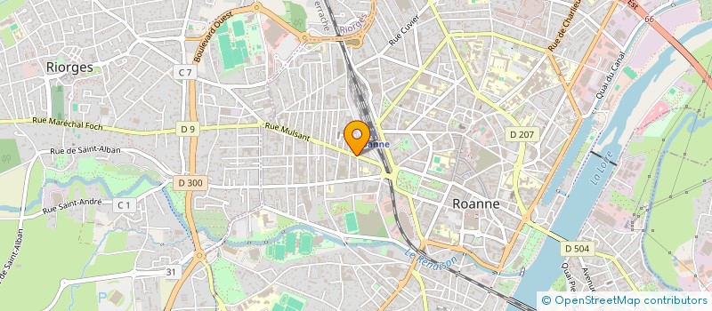 localisation de l'entreprise ICARE INFORMATIQUE  ROANNE