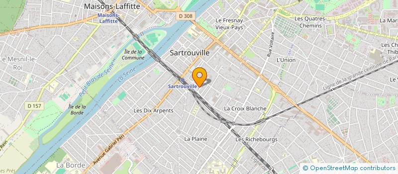 localisation de l'entreprise ICARE SANTE  SARTROUVILLE