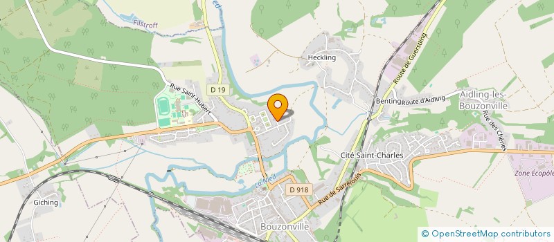 localisation de l'entreprise ICARE SARL  BOUZONVILLE