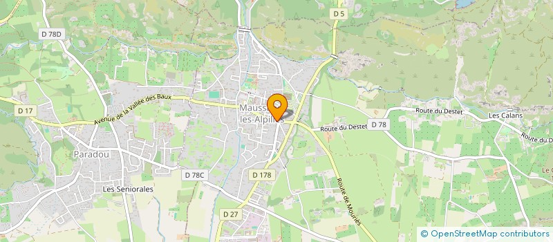 localisation de l'entreprise ICAREDREAM  MAUSSANE-LES-ALPILLES