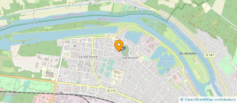 localisation de l'entreprise ICAREF  MANTES-LA-JOLIE