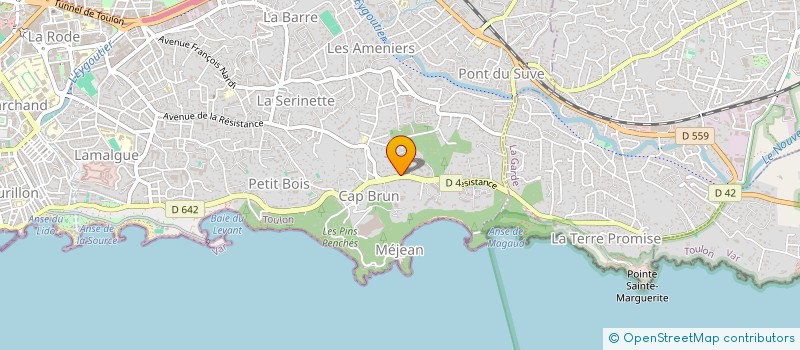 localisation de l'entreprise ICARIUS  TOULON