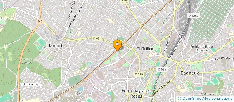 localisation de l'entreprise ICARUS à CHATILLON