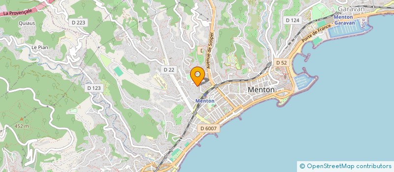 localisation de l'entreprise ICARUS CONSULTING à MENTON