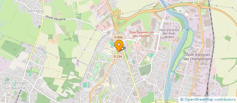 localisation de l'entreprise ICAUNA HOLDING à AUXERRE