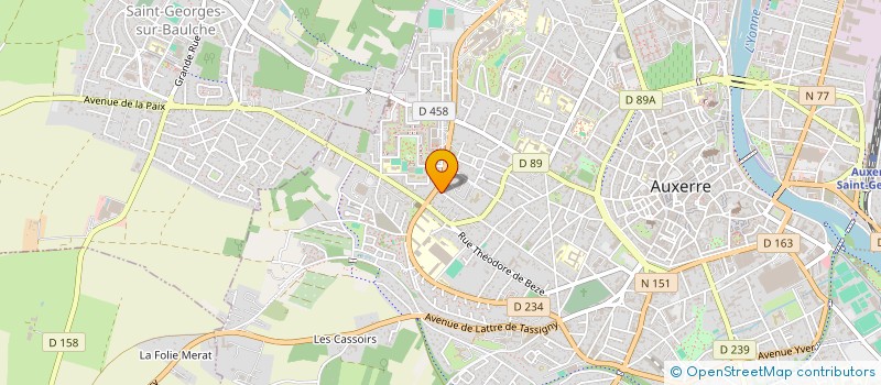 localisation de l'entreprise ICAUNAISE DE BOTANIQUE à AUXERRE