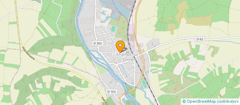 localisation de l'entreprise ICAUNAISE DE CONSTRUCTION ET AGENCEMENT  CHAMPS-SUR-YONNE