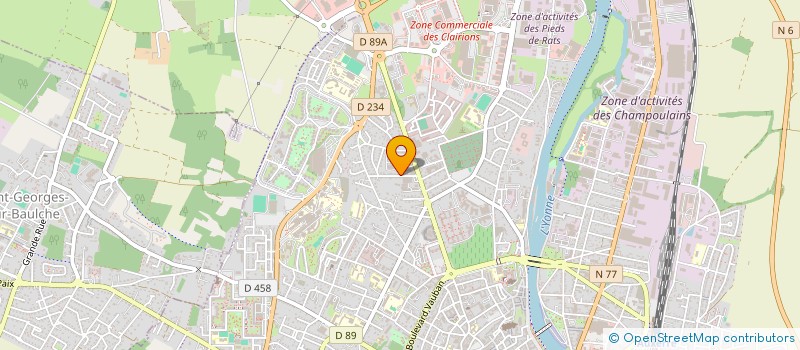 localisation de l'entreprise ICAUNAISE DE FORMATION ET DE CERTIFICATION  AUXERRE