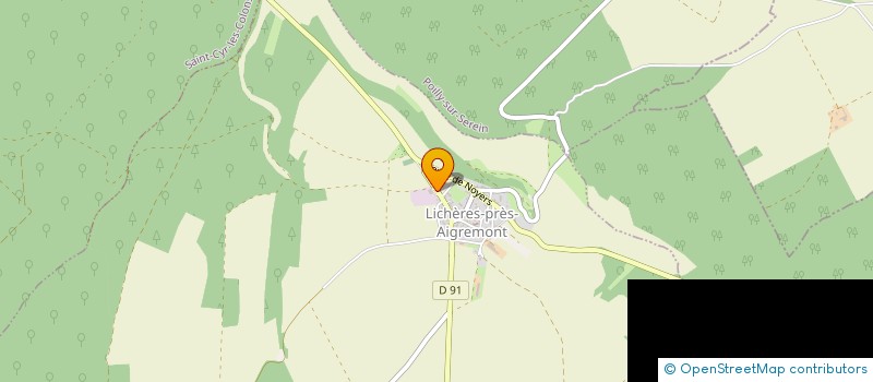 localisation de l'entreprise ICAUNE PNEU  LICHERES-PRES-AIGREMONT