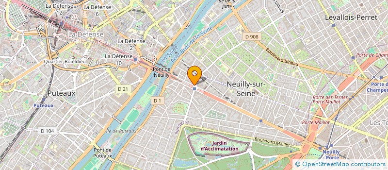 localisation de l'entreprise ICAWEB à NEUILLY-SUR-SEINE