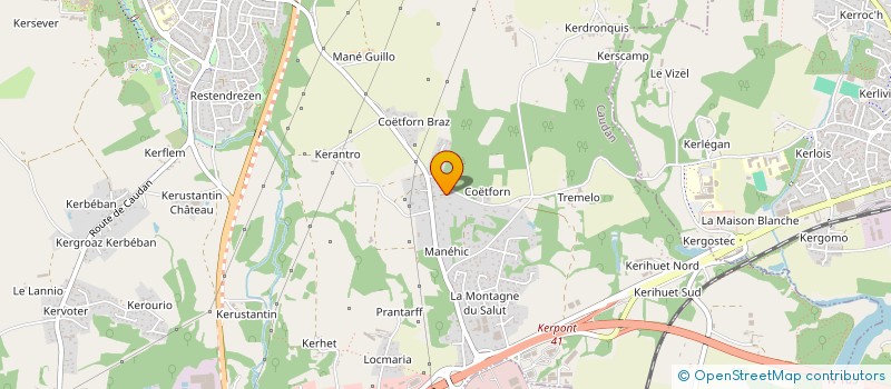 localisation de l'entreprise ICB à CAUDAN