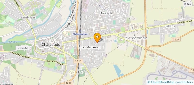 localisation de l'entreprise ICB INTEGRALE CONSTRUCTION DE BATIMENTS à CHATEAUDUN