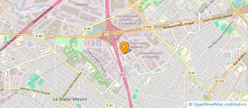 localisation de l'entreprise ICBG à AULNAY-SOUS-BOIS