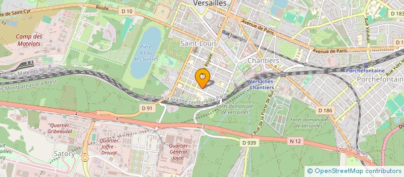 localisation de l'entreprise ICC à VERSAILLES
