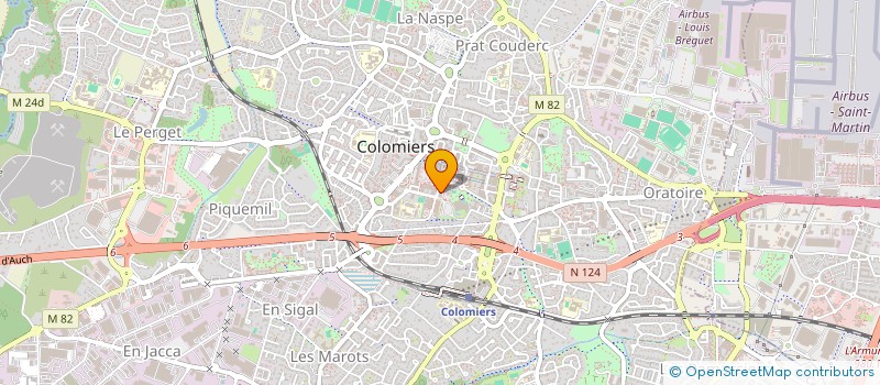localisation de l'entreprise ICC DEVELOPPEMENT à COLOMIERS
