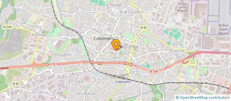 localisation de l'entreprise ICC IMMOBILIER à COLOMIERS