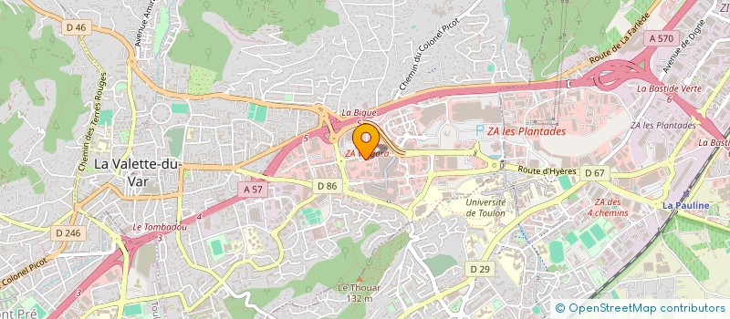 localisation de l'entreprise ICC MARINI  LE PRADET