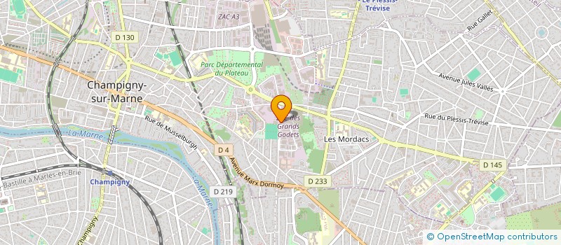 localisation de l'entreprise ICC RENOV à CHAMPIGNY-SUR-MARNE