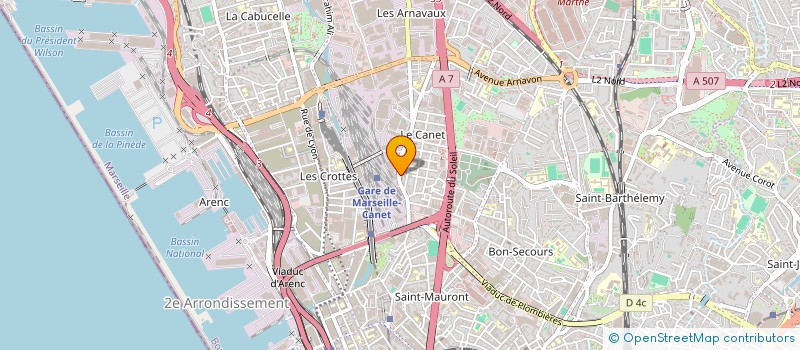 localisation de l'entreprise ICCA INGIENERIE à MARSEILLE