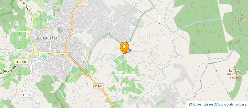 localisation de l'entreprise ICCN  LE BEAUSSET