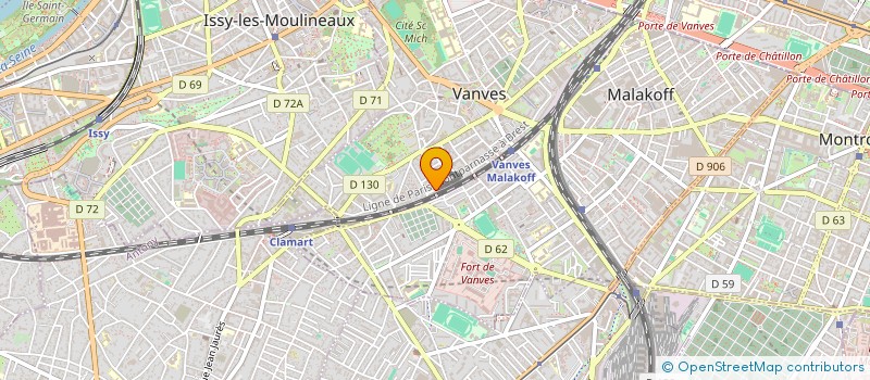 localisation de l'entreprise ICCOR  VANVES